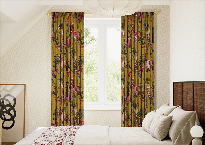 Kensington, Mustard - Made to Measure Curtains - Image 3